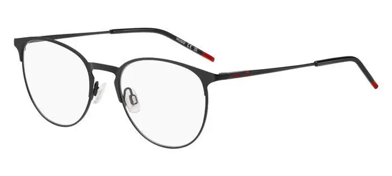 Hugo Boss Uomo HG 1290 OIT Montature da vista Acciaio Nero/Rosso  Rotonda