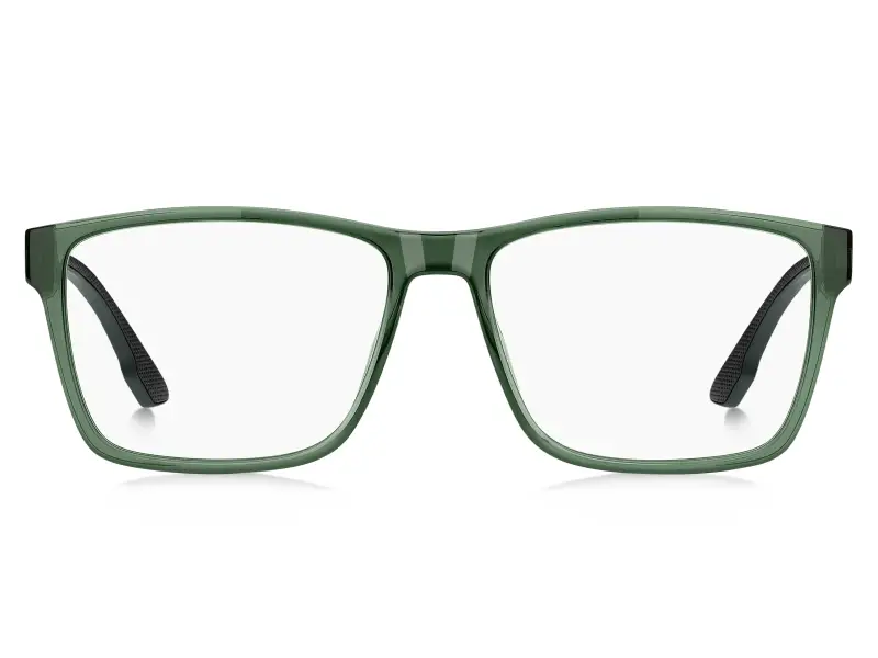 Uomo Hugo Boss BOSS 1909 1ED Montature da vista Eco-poliammide Verde Squadrata Normale miniatura 2