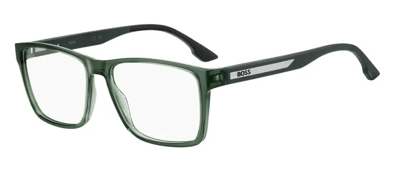Uomo Hugo Boss BOSS 1909 1ED Montature da vista Eco-poliammide Verde Squadrata Normale