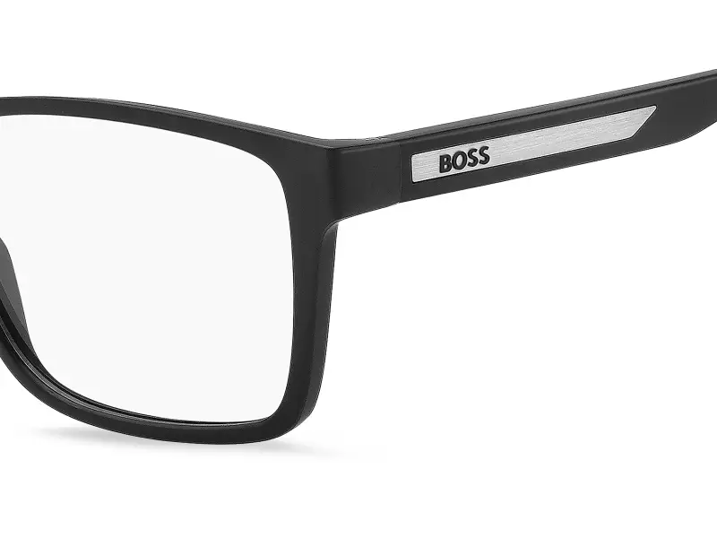 Uomo Hugo Boss BOSS 1909 807 Montature da vista Eco-poliammide Nero Squadrata Normale miniatura 3