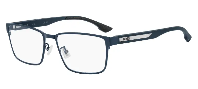 Uomo Hugo Boss BOSS 1912/G FLL Montature da vista Metallo Blu Squadrata Normale