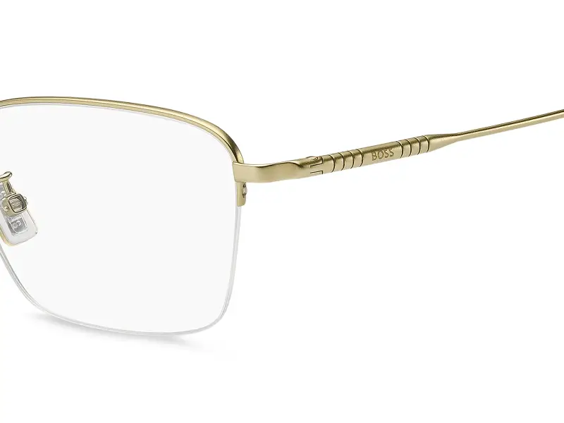 Uomo Hugo Boss BOSS 1928/F AOZ Montature da vista Titanio Oro Squadrata Normale miniatura 3