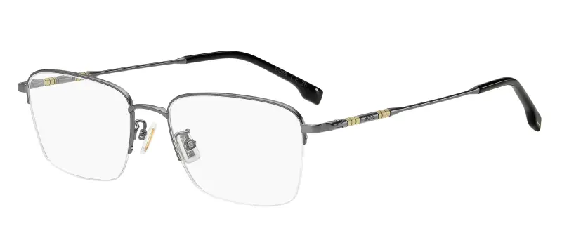 Uomo Hugo Boss BOSS 1928/F R80 Montature da vista Rutenio Squadrata Normale