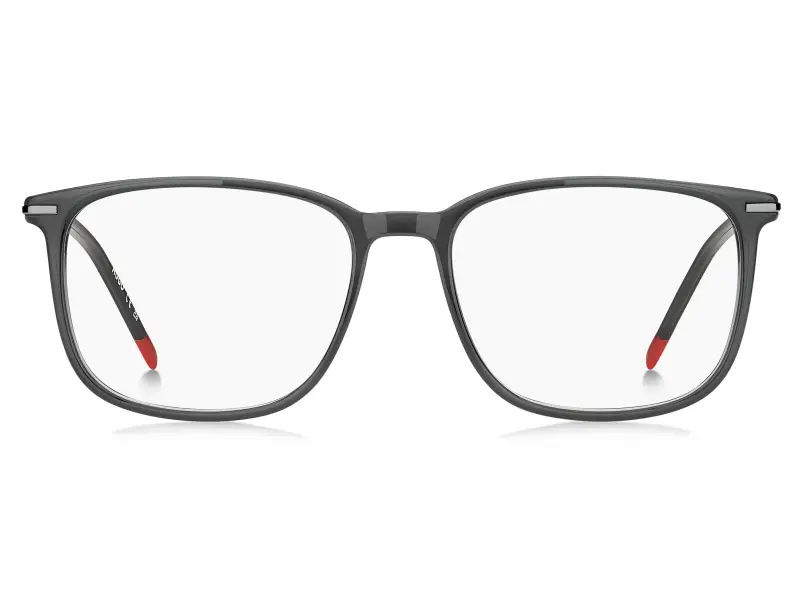 Uomo Hugo Boss HG 1407 KB7 Montature da vista Acetato Grigio Squadrata Normale miniatura 2
