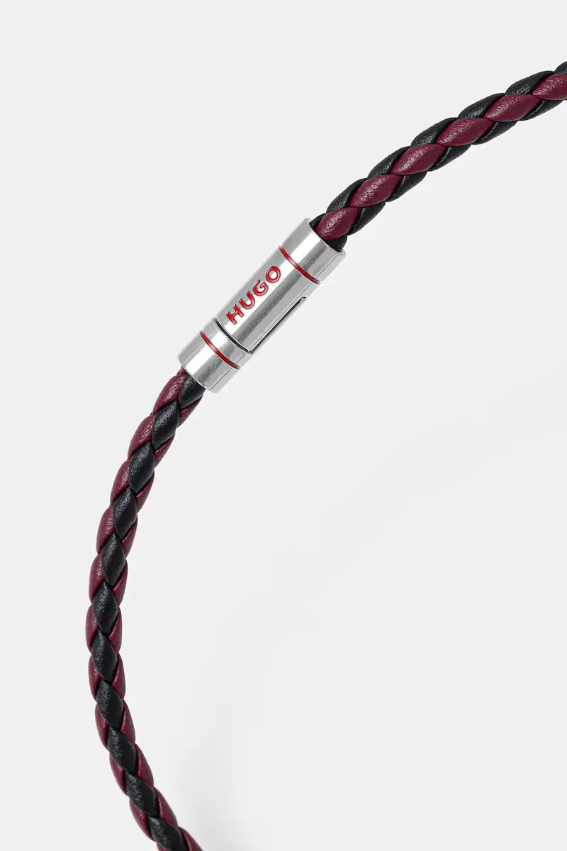 bracciale in pelle uomo 50532309 Granata miniatura 2