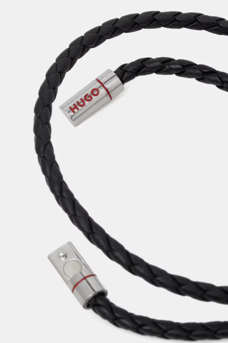 bracciale in pelle uomo 50532309 Nero miniatura 2