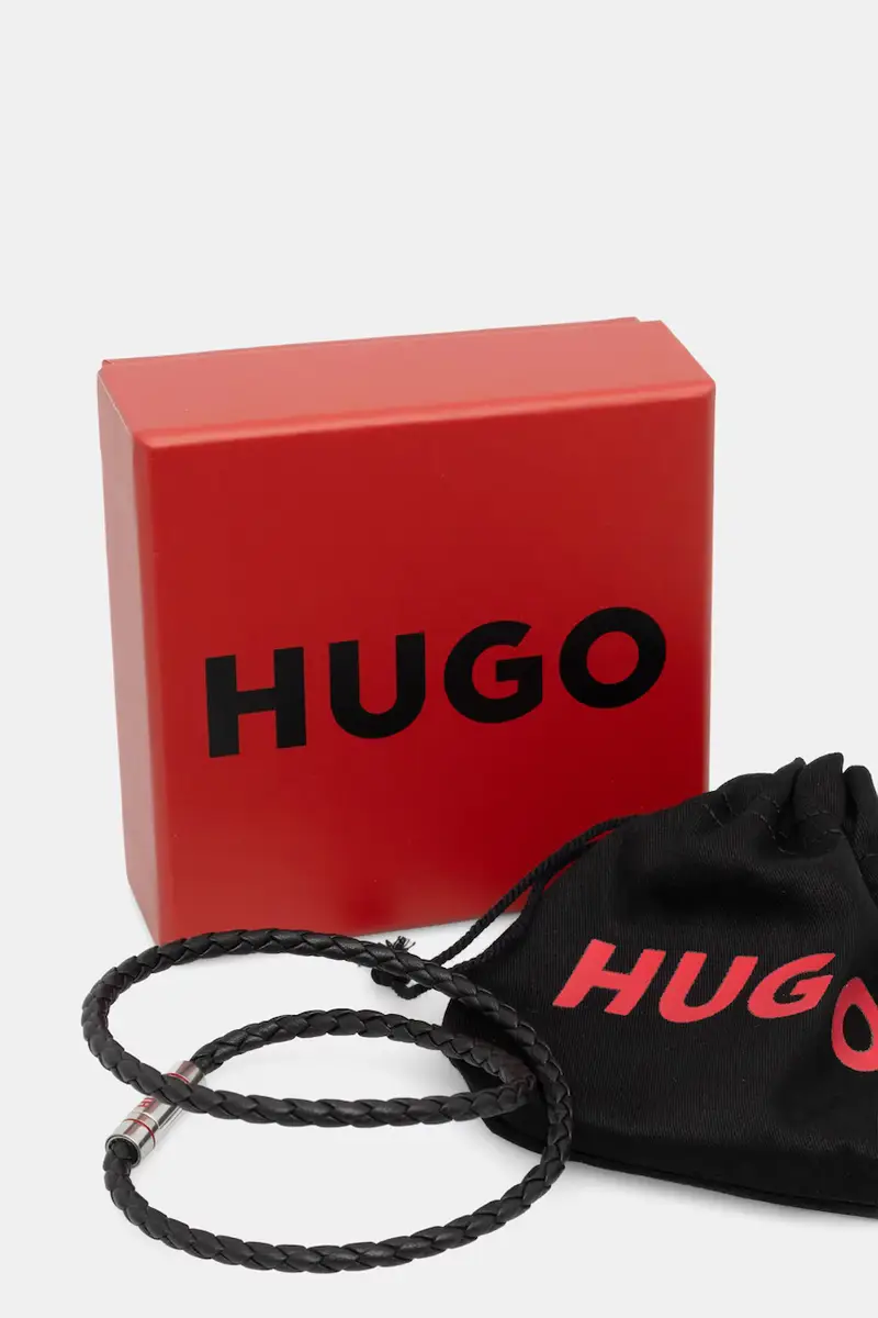 bracciale in pelle uomo 50532309 Nero miniatura 3