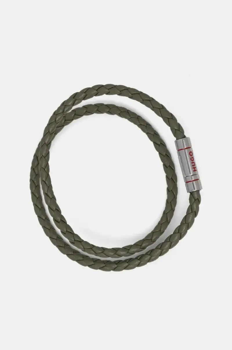 bracciale in pelle uomo 50532309 Verde