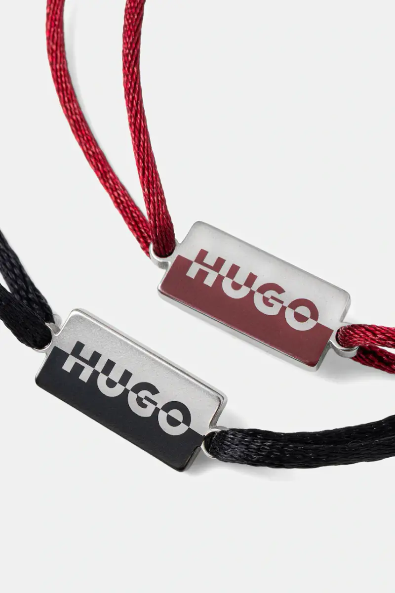 braccialetto pacco da 2 uomo 50549076 Rosso miniatura 2