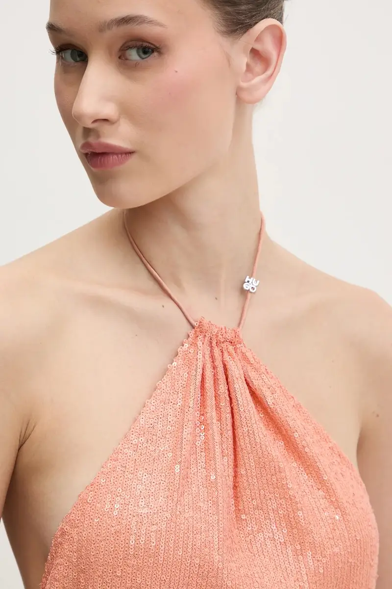 camicetta donna colore arancione 50537010 miniatura 4