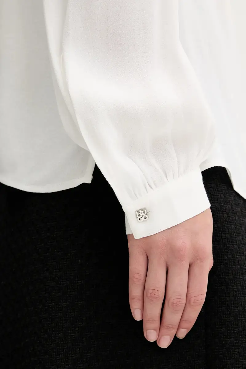 camicetta donna colore beige 50544770 Bianco miniatura 5