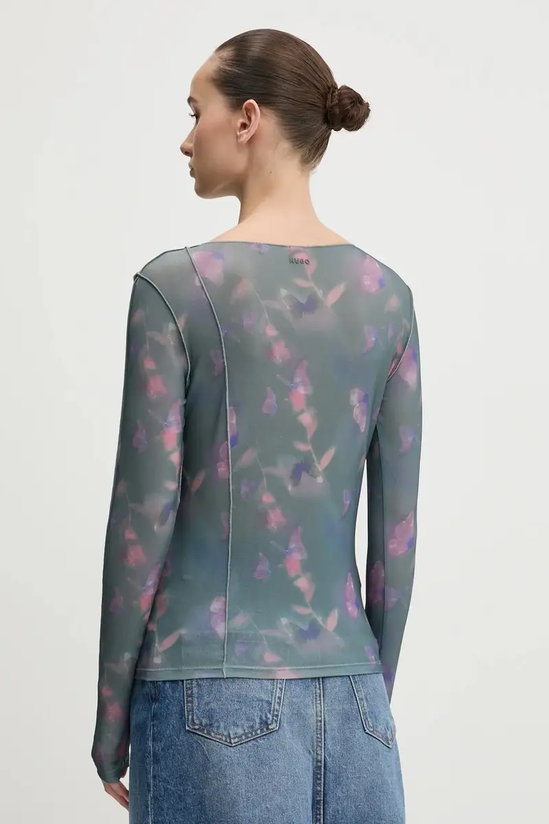 camicetta donna colore verde 50530450 miniatura 3