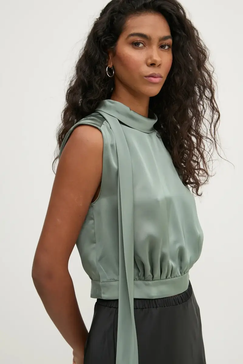 camicetta donna colore verde 50530475 miniatura 4