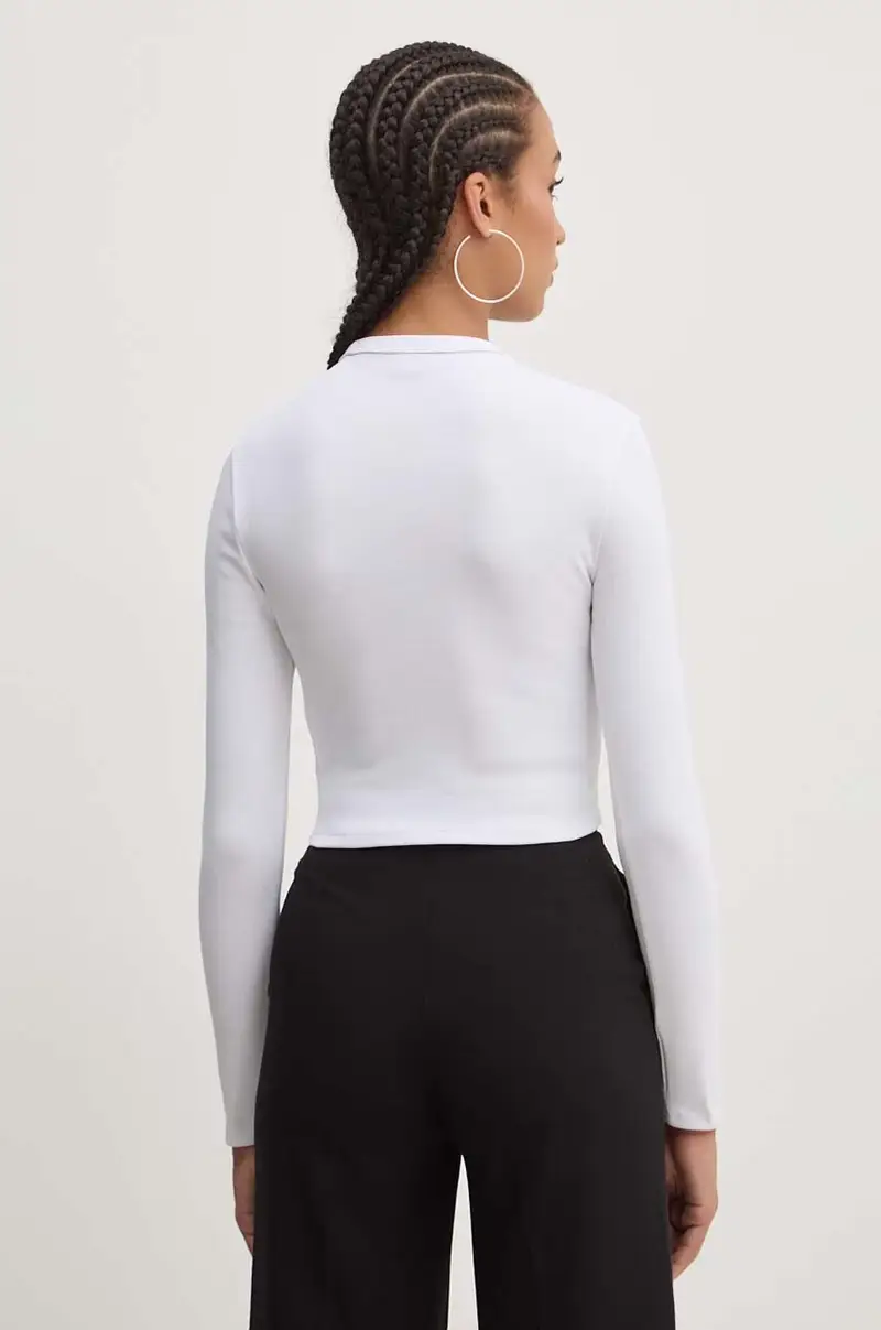 camicia a maniche lunghe donna colore bianco 50518378 miniatura 3