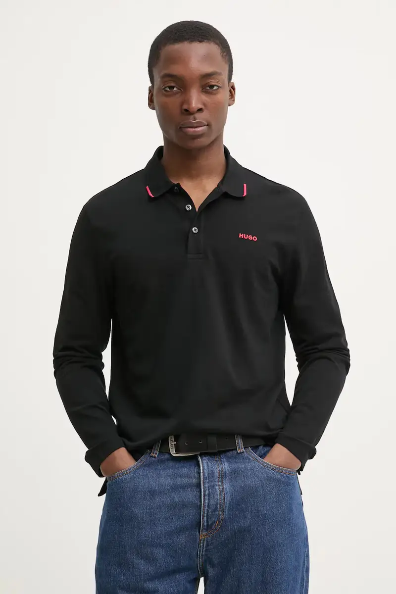 camicia a maniche lunghe uomo colore nero 50532067