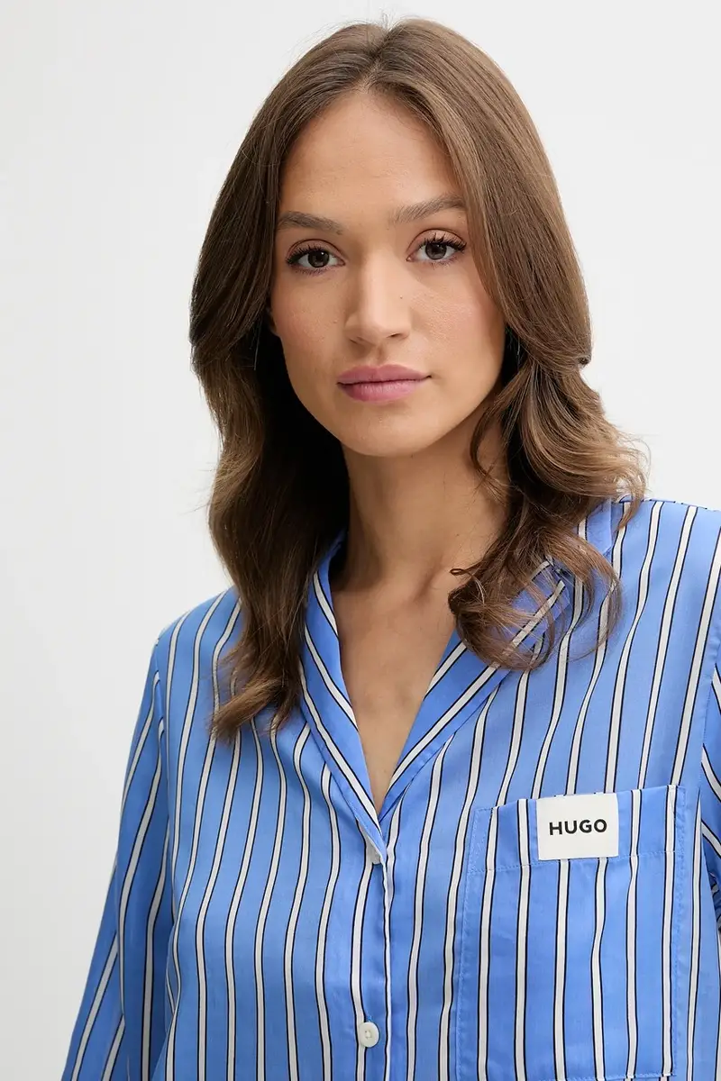 camicia da pigiama donna colore violetto 50544173 miniatura 4