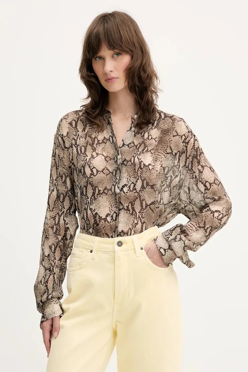 camicia donna colore beige 50539779