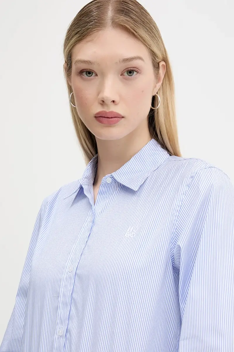 camicia donna colore blu 50544090 miniatura 4