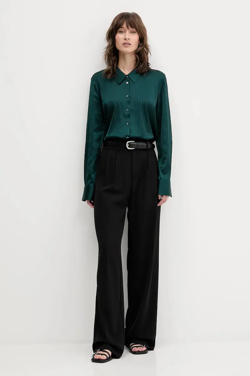 camicia donna colore verde 50548421 miniatura 2