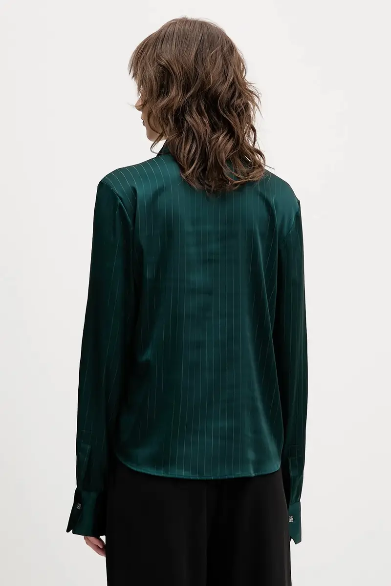 camicia donna colore verde 50548421 miniatura 3