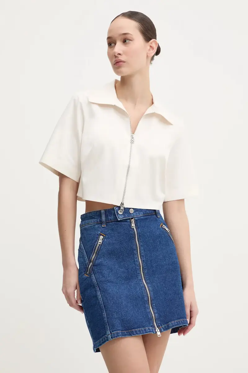 camicia in cotone donna colore beige 50531546