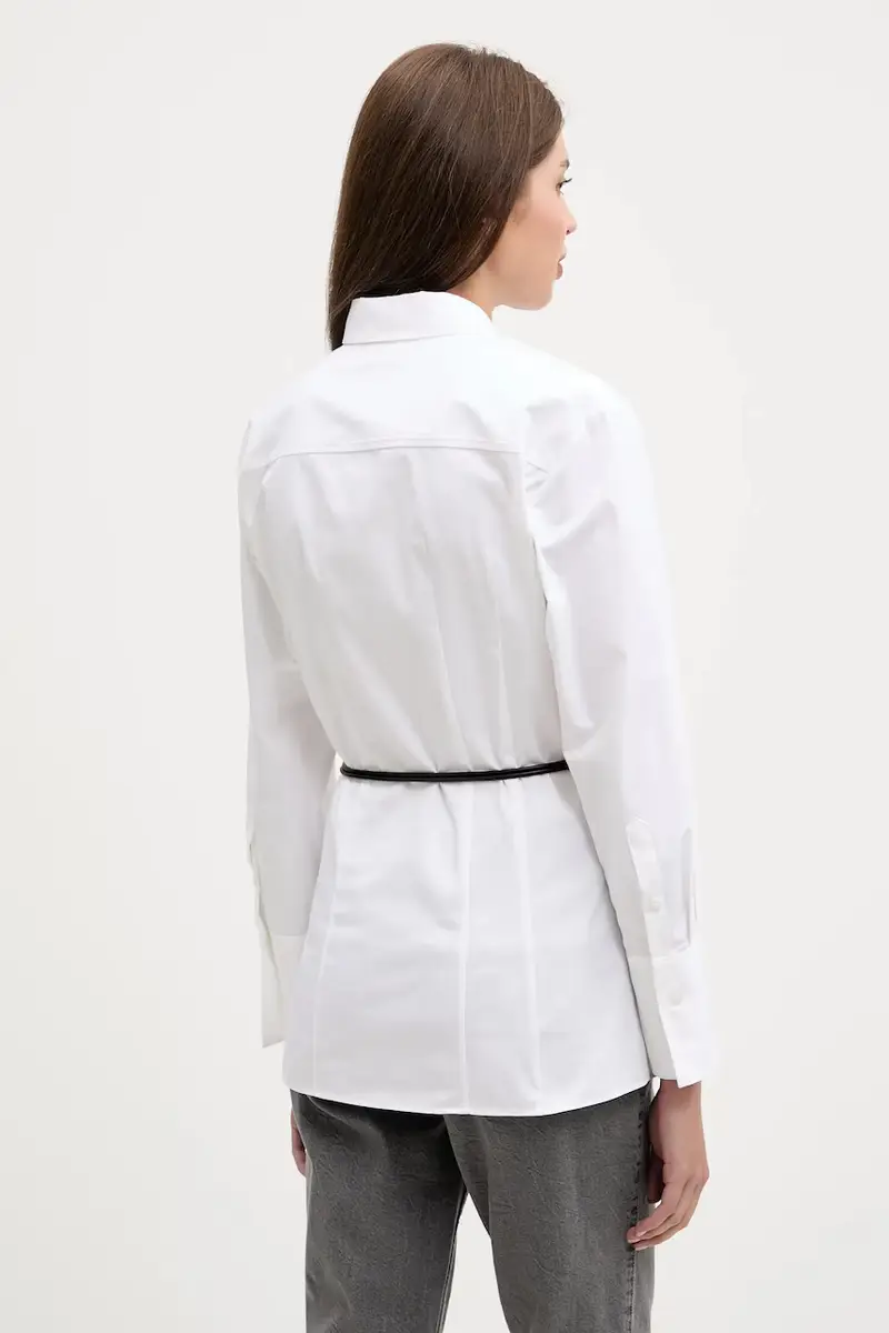 camicia in cotone donna colore bianco 50543364 miniatura 3