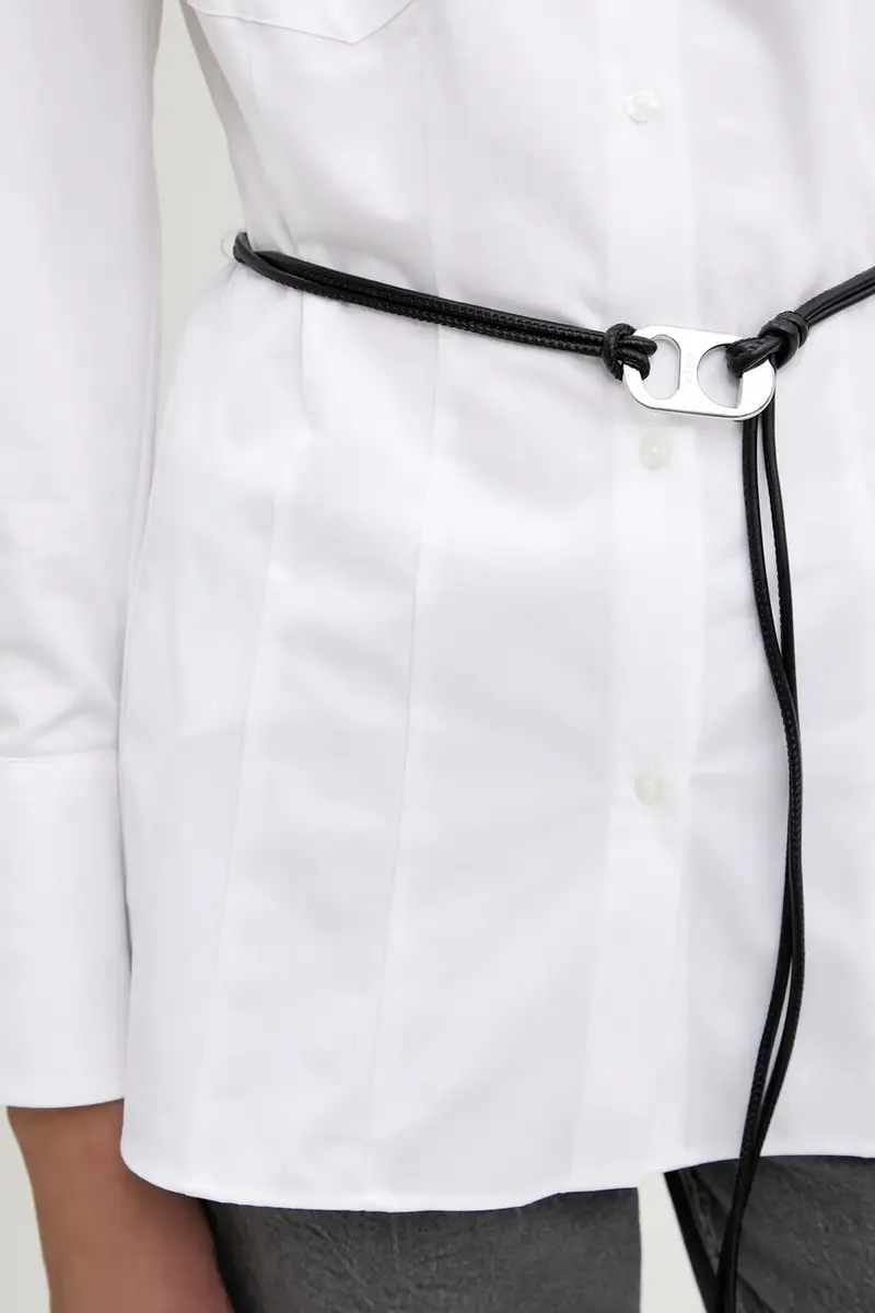 camicia in cotone donna colore bianco 50543364 miniatura 5