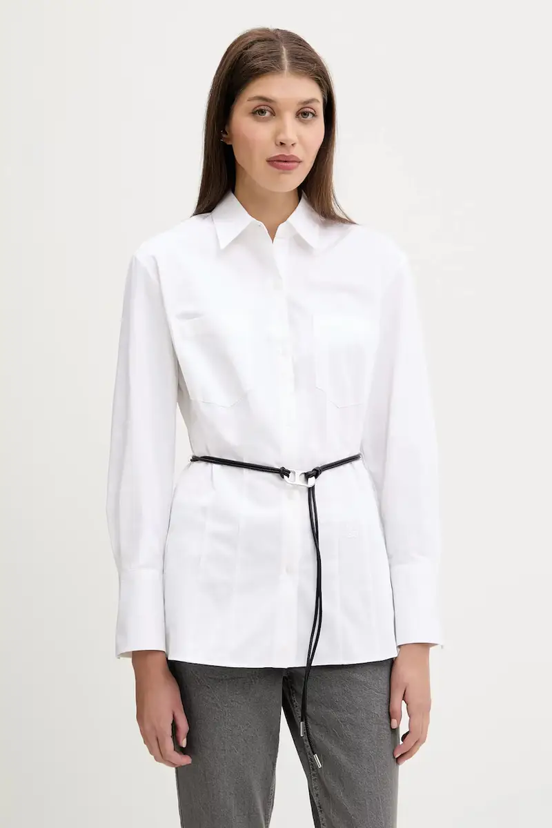 camicia in cotone donna colore bianco 50543364