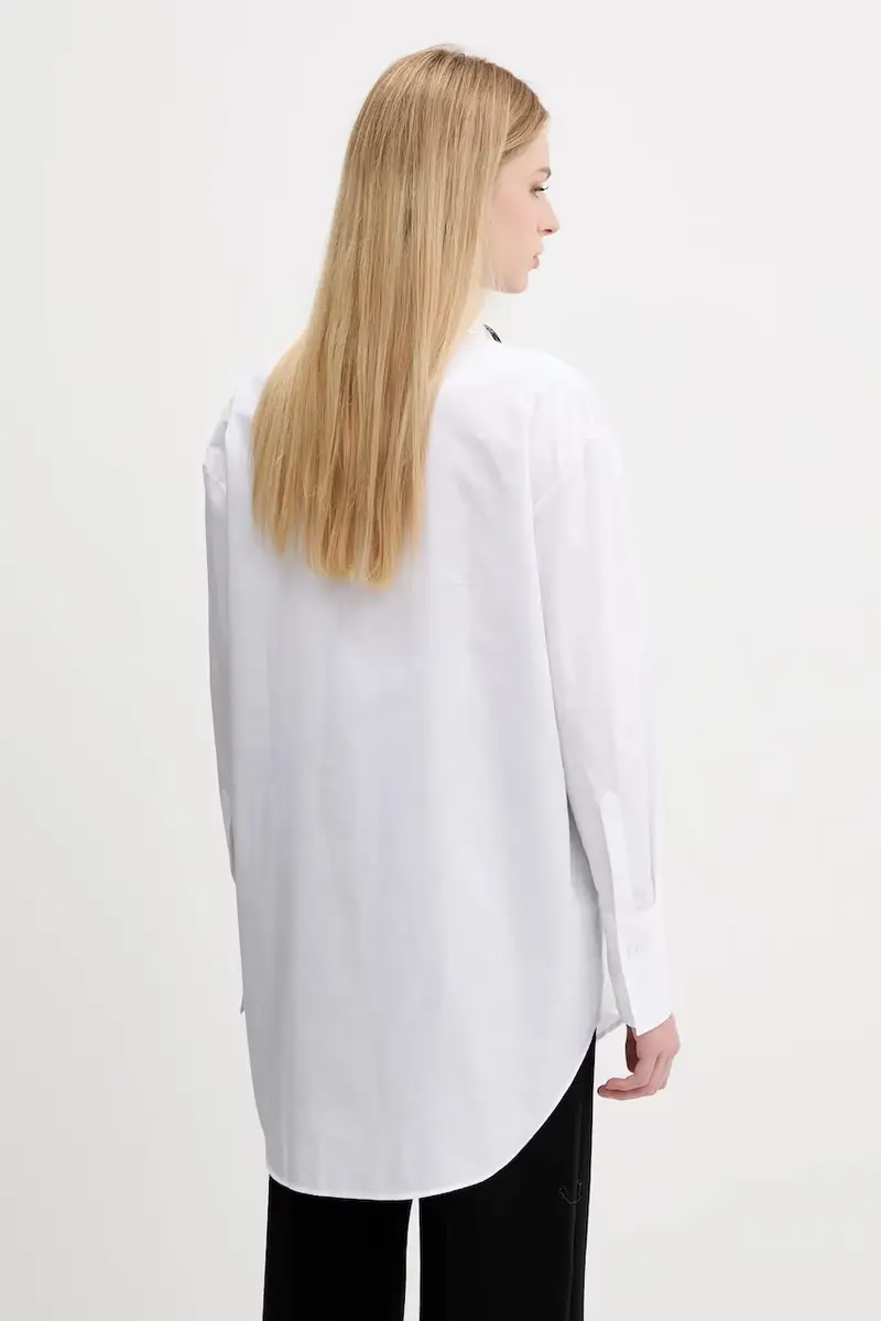 camicia in cotone donna colore bianco 50544553 miniatura 3