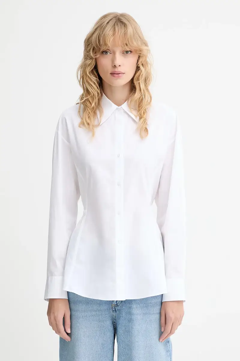 camicia in cotone donna colore bianco 50548428