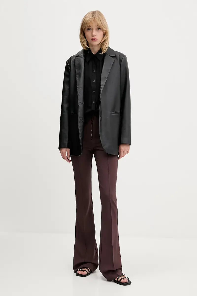 camicia in cotone donna colore nero 50550548 miniatura 2