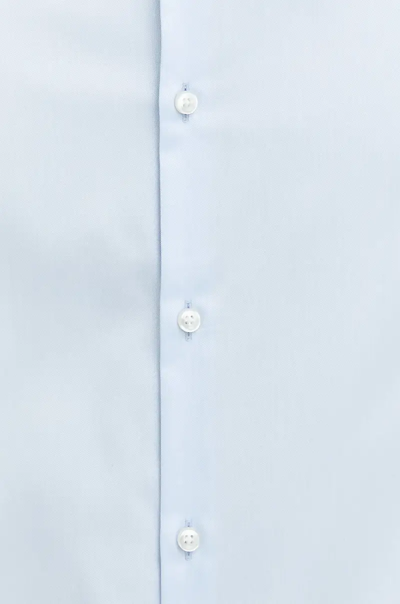 camicia in cotone uomo Blu miniatura 5