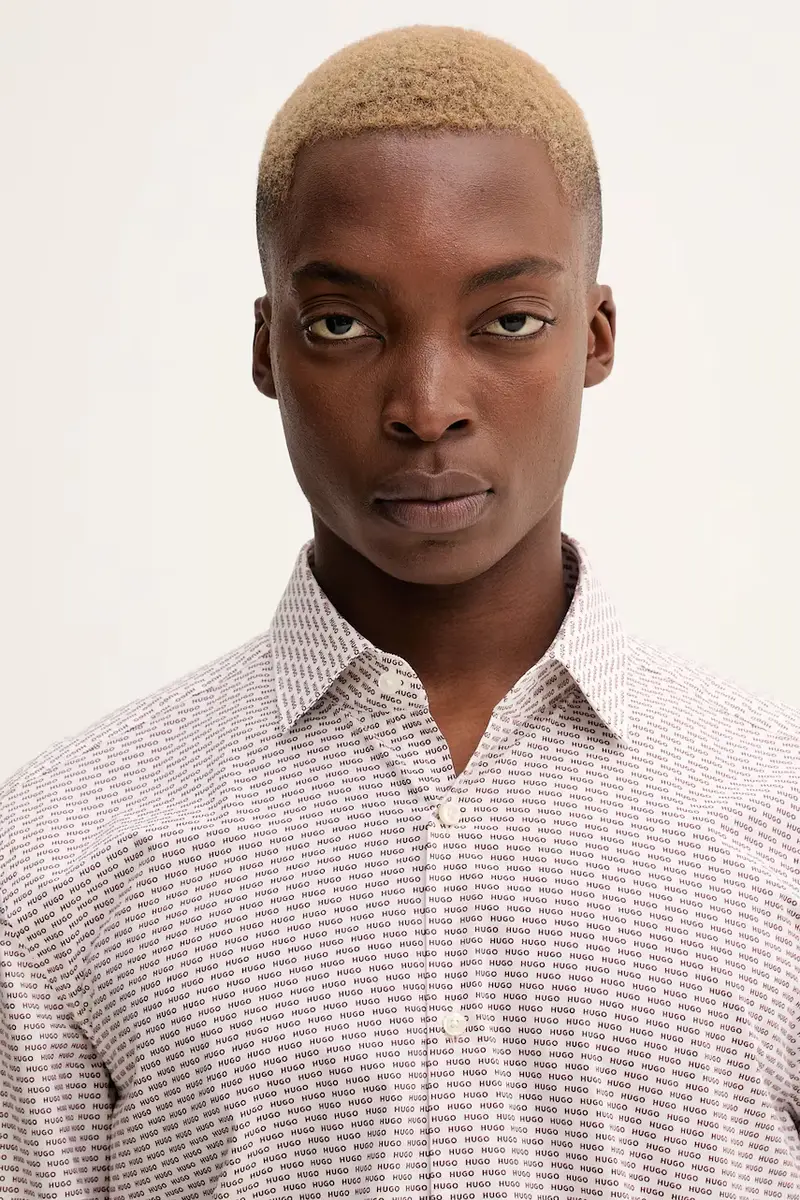 camicia in cotone uomo colore bianco miniatura 4