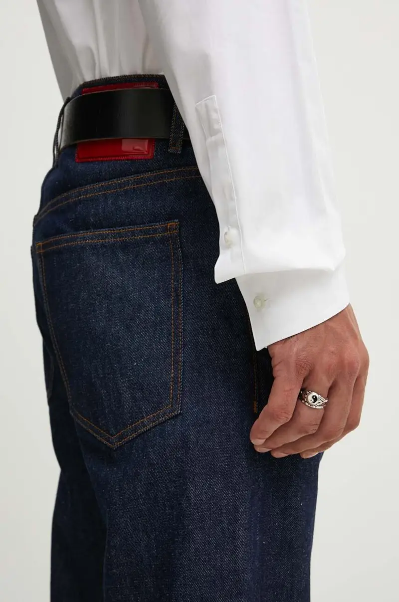 camicia in cotone uomo colore bianco 50519812 miniatura 5