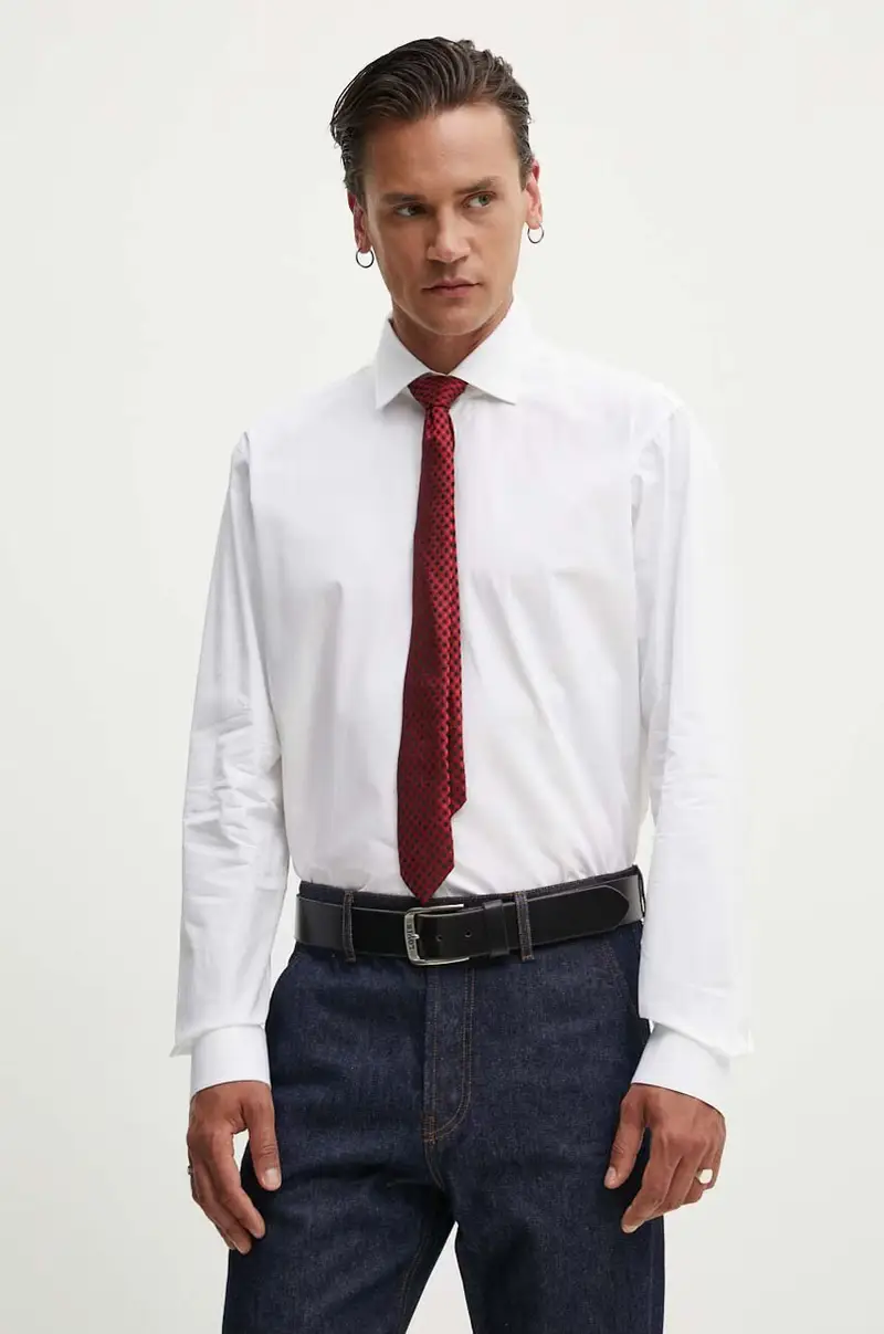 camicia in cotone uomo colore bianco 50519812