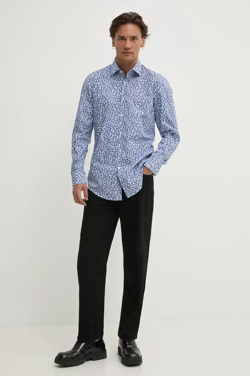 camicia in cotone uomo colore bianco 50534068 miniatura 2