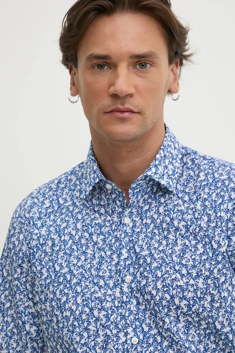 camicia in cotone uomo colore bianco 50534068 miniatura 4