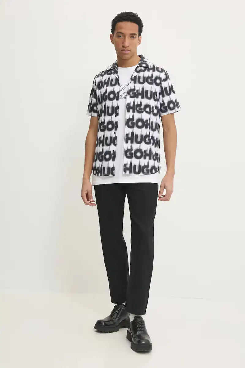 camicia in cotone uomo colore bianco 50534240 miniatura 2