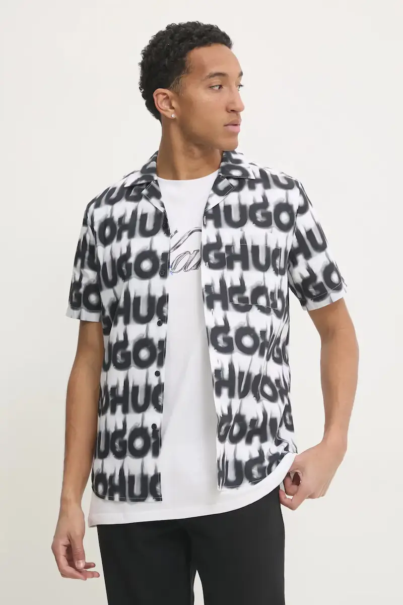 camicia in cotone uomo colore bianco 50534240