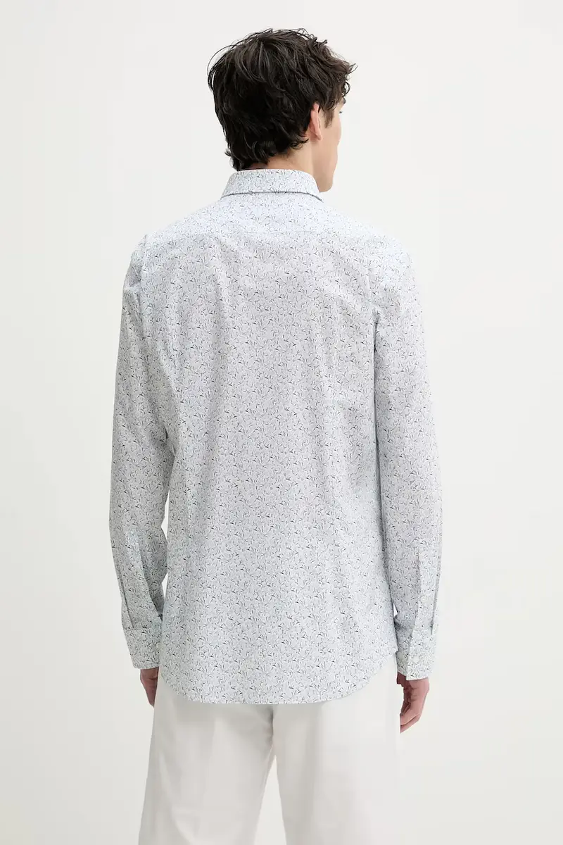 camicia in cotone uomo colore bianco 50539807 miniatura 3