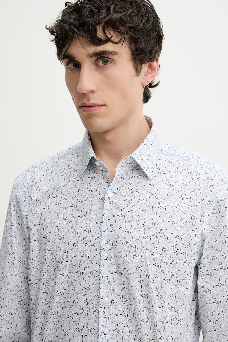 camicia in cotone uomo colore bianco 50539807 miniatura 5