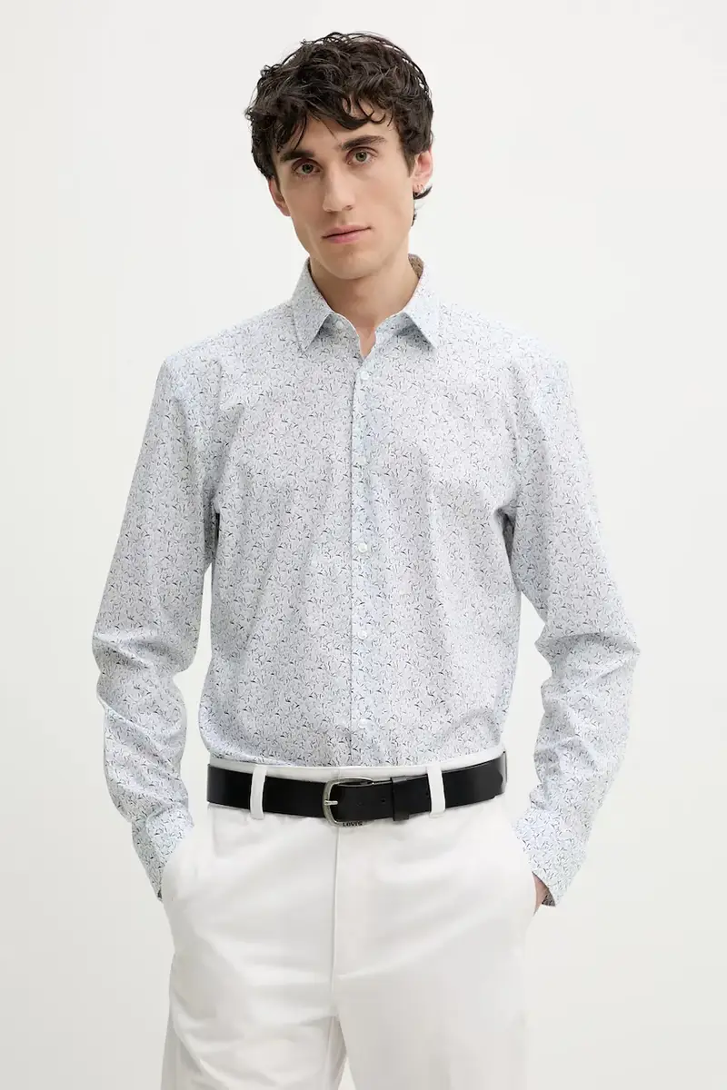 camicia in cotone uomo colore bianco 50539807