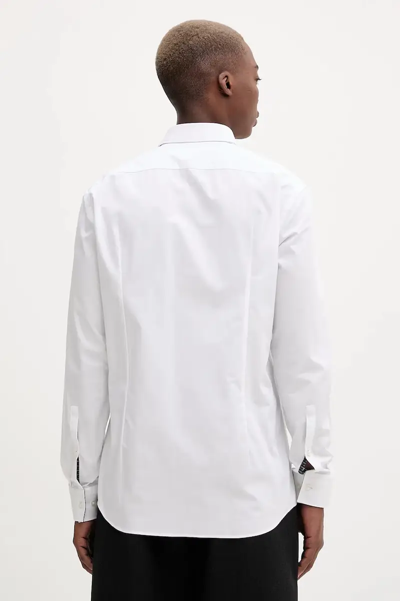 camicia in cotone uomo colore bianco 50549766 miniatura 3