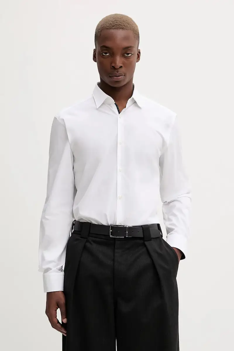 camicia in cotone uomo colore bianco 50549766