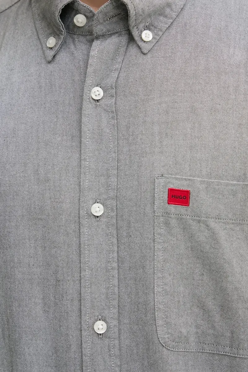 camicia in cotone uomo colore nero 50479302 Grigio miniatura 5