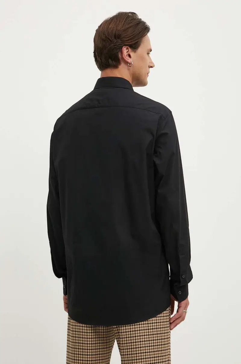 camicia in cotone uomo colore nero 50519812 miniatura 2