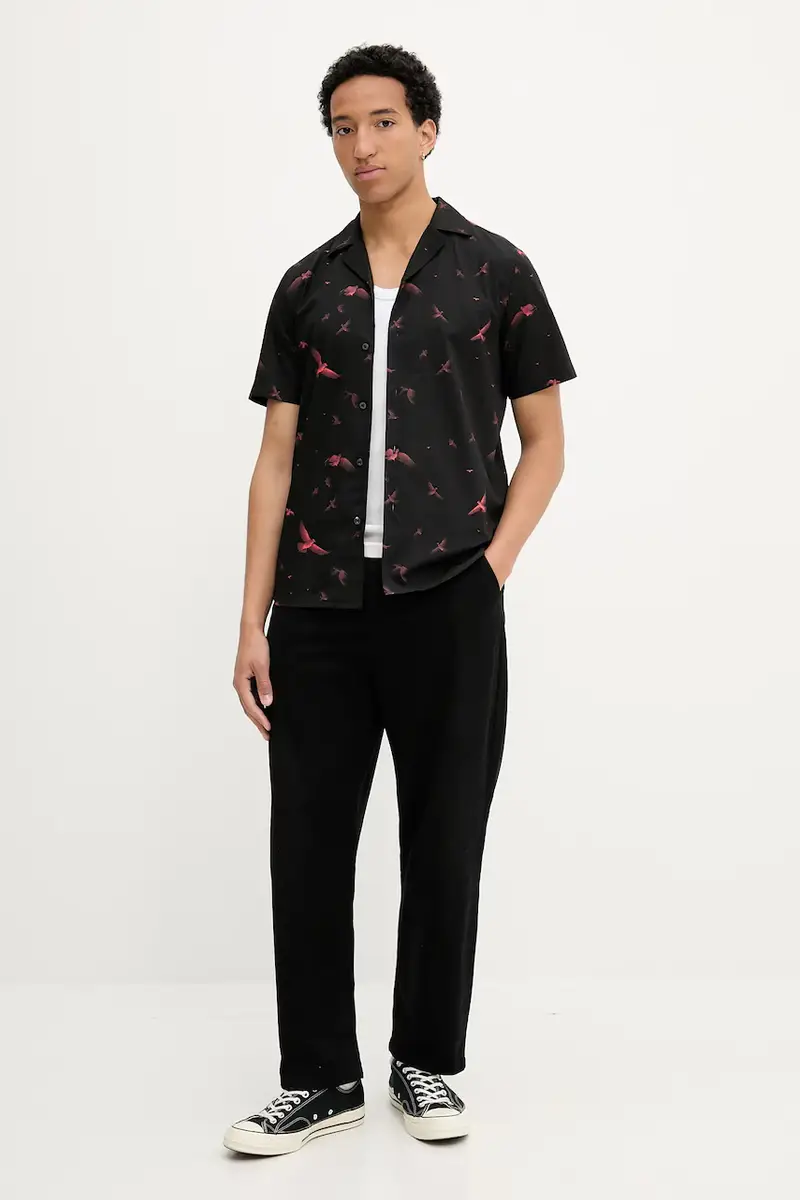 camicia in cotone uomo colore nero 50545328 miniatura 2