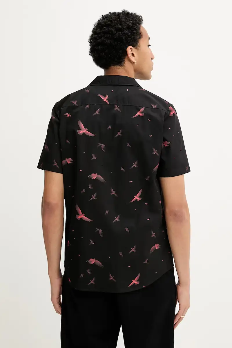 camicia in cotone uomo colore nero 50545328 miniatura 3