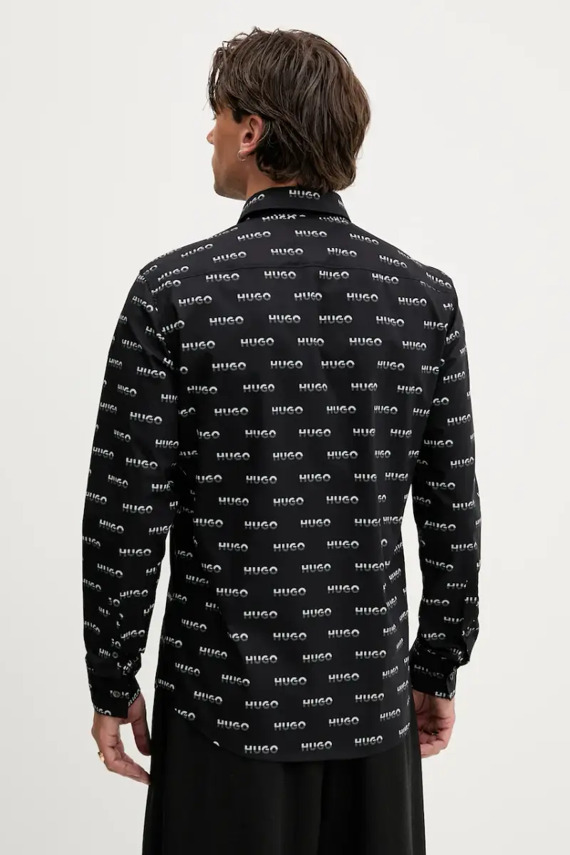 camicia in cotone uomo colore nero 50545349 miniatura 3