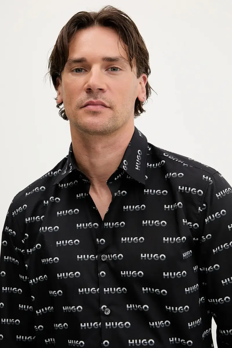 camicia in cotone uomo colore nero 50545349 miniatura 4